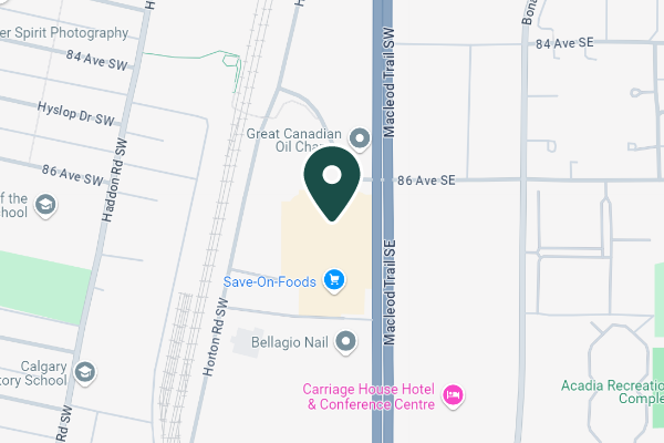 The Cataract Institut Calgary map