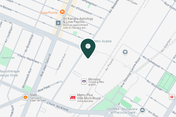 L'Institut de la Cataracte Montreal Mont-Royal Map