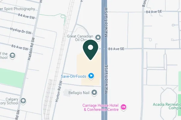 The Cataract Institut Calgary map