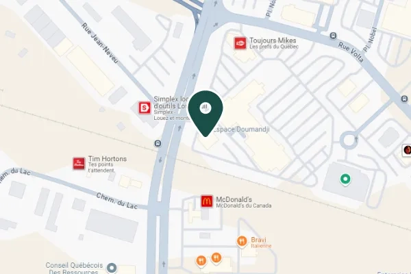 The Cataract Institute Boucherville map