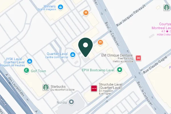 L'Institut de la Cataracte Laval map