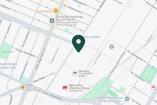 L'Institut de la Cataracte Montreal Mont-Royal Map