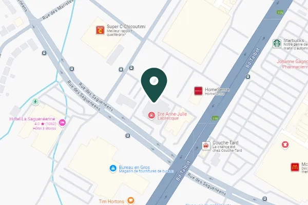 L'Institut de la Cataracte Saguenay map